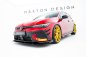 Preview: Maxton Street Pro Front Ansatz + Flaps VW Golf GTI Clubsport Mk8 Facelift schwarz Hochglanz VWGO8FGTICSCNC-FD1BRB+FSF1-G
