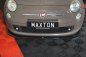 Preview: Maxton Front Ansatz V.2 für FIAT 500 HATCHBACK vor Facelift schwarz Hochglanz FI-500-FD2-G