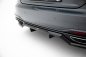 Preview: Maxton Mittlerer Cup Diffusor Heck Ansatz Audi A5 F5 Facelift schwarz Hochglanz AU-A5-2F-SB-RD1G+RD2-G