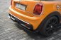 Preview: Maxton Mittlerer Diffusor Heck Ansatz für MINI COOPER S MK3 vor Facelift 3-Türer (F56) schwarz Hochglanz MC-S-3-56-RD1-G