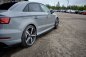 Preview: Maxton Seitenschweller Ansatz für Audi RS3 8V FL Limousine schwarz Hochglanz AU-RS3-8VF-S-SD1-G