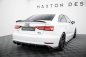 Preview: Maxton Diffusor Heck Ansatz Audi A3 Limousine 8V Facelift (Ausführung mit einseitigem Doppelauspuffendrohr) AU-A3-8VF-S-RS1GO_