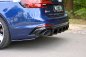 Preview: Maxton Diffusor Heck Ansatz für Audi RS4 B9 Avant schwarz Hochglanz AU-RS4-B9-AV-RS1-G