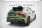 Preview: Maxton Heck Ansatz Flaps Diffusor V.1 Audi S3 Sportback Facelift schwarz Hochglanz AU-S3-8YF-RSD1-G