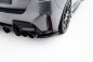 Preview: Maxton Heck Ansatz Flaps Diffusor V.1 BMW 1er M-Paket F70 schwarz Hochglanz BM-1-70-M-RSD1-G