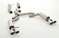 Preview: Friedrich Motorsport 76mm Duplex-Anlage Edelstahl 991037A-x3-X