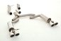 Preview: Friedrich Motorsport 76mm Duplex-Anlage Edelstahl 991037ASL-x3-X