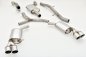 Preview: Friedrich Motorsport 76mm Duplex-Anlage Audi A5 B9 (F5/B8) Coupe und Cabrio Quattro 991078T-x3-X