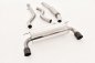 Preview: Friedrich Motorsport 76mm Duplex-Anlage Edelstahl 991367LM-x3-X