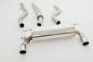 Preview: Friedrich Motorsport 76mm Duplex-Anlage Edelstahl 991368LM-x3-X