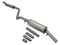 Preview: Novus Sportauspuff Anlage Edelstahl 55mm 1x60mm für VW Golf 1 / Cabriolet / Scirocco 1 EA2261E60
