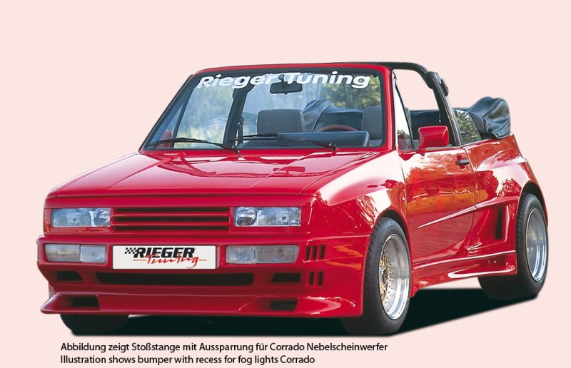 Rieger Spoilerstoßstange Breitbau II VW Golf 1 74-83 - 1011