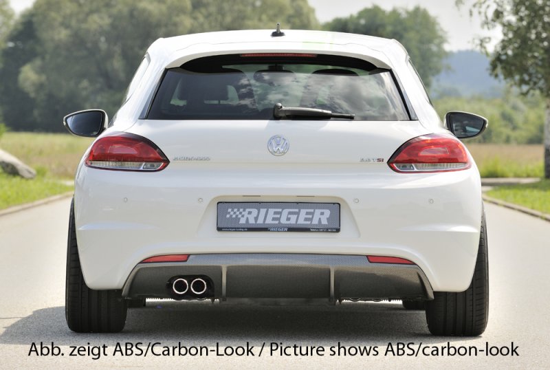 Rieger Heckeinsatz für R-Line Heckschürze VW Scirocco 3 (13) 05.14- (ab Facelift) - 14111