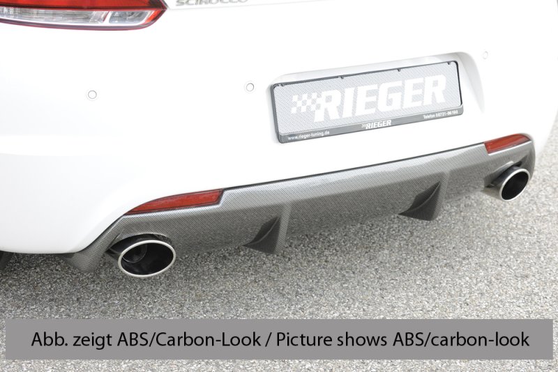 Rieger Heckeinsatz für R-Line Heckschürze VW Scirocco 3 (13) 05.14- (ab Facelift) - 14112