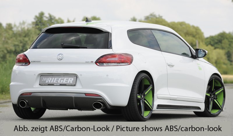 Rieger Heckeinsatz für R-Line Heckschürze VW Scirocco 3 (13) 05.14- (ab Facelift) - 14112