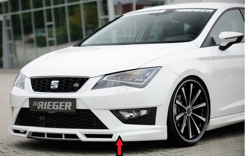 Rieger Spoilerlippe Seat Leon Cupra (5F) 03.14-12.16 (bis Facelift) - 27000