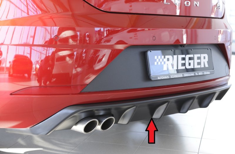 Rieger Heckeinsatz Seat Leon FR (5F) 01.17- (ab Facelift) - 27033