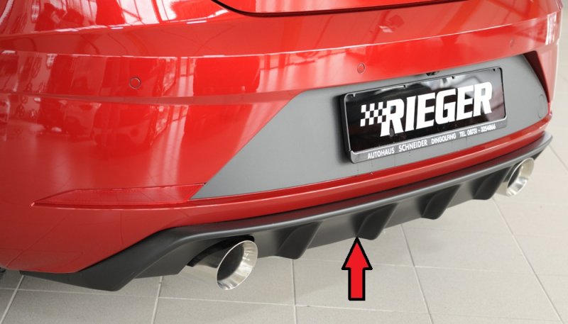 Rieger Heckeinsatz Seat Leon FR (5F) 01.17- (ab Facelift) - 27034
