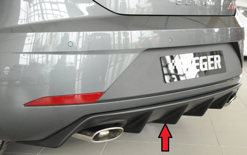 Rieger Heckeinsatz Seat Leon Cupra (5F) 01.17- (ab Facelift) - 27037