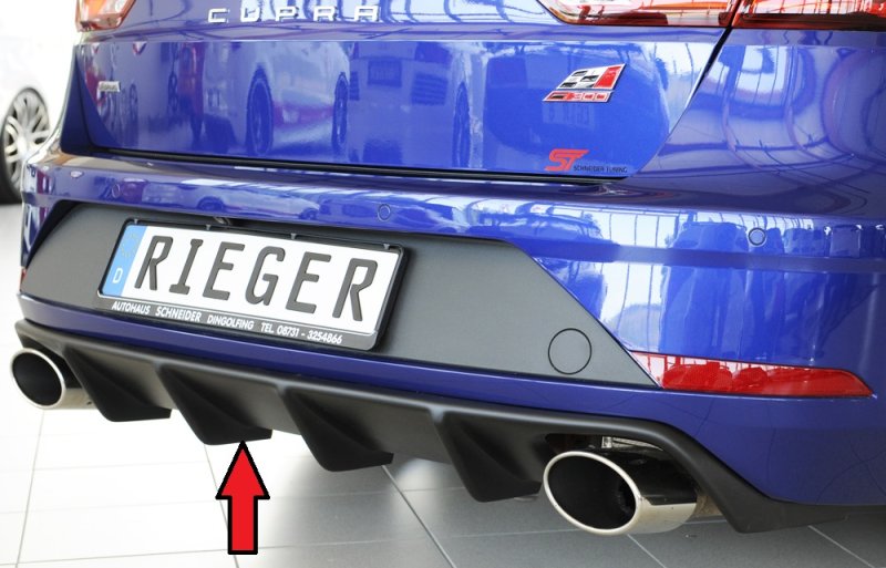 Rieger Heckeinsatz Seat Leon Cupra (5F) 01.17- (ab Facelift) - 27038