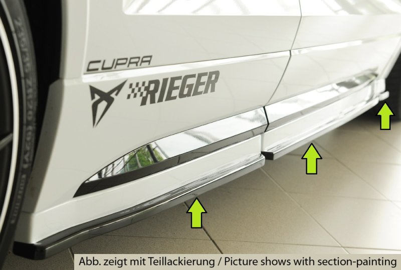 Rieger Seitenschwelleransatz (3-tlg.) Seat Ateca FR (5FP) 05.17-07.20 (bis Facelift) - 27048