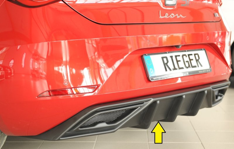 Rieger Heckeinsatz für orig. ESD Seat Leon (KL) 04.20- - 27055