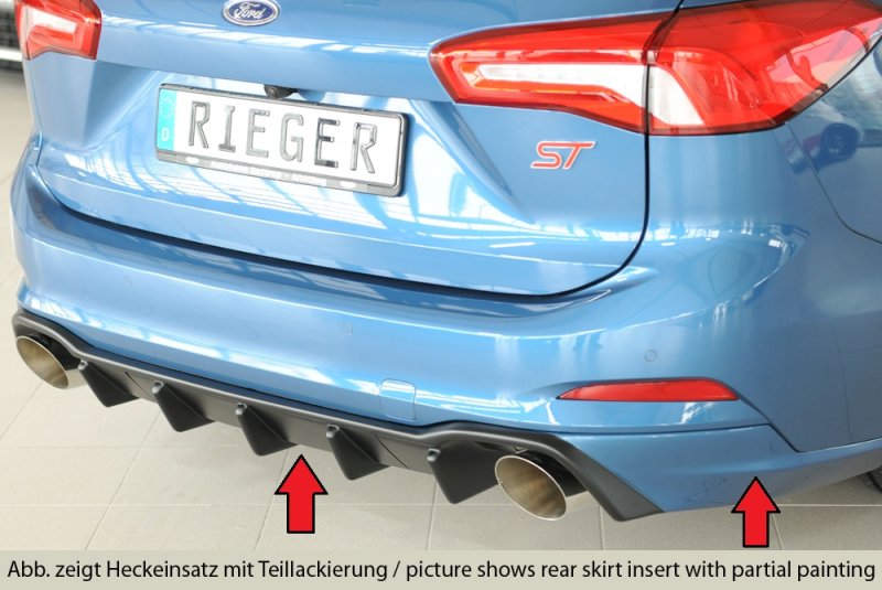 Rieger Heckeinsatz (für Fzg. mit AHK) Ford Focus 4 (DEH) 09.18- - 34216