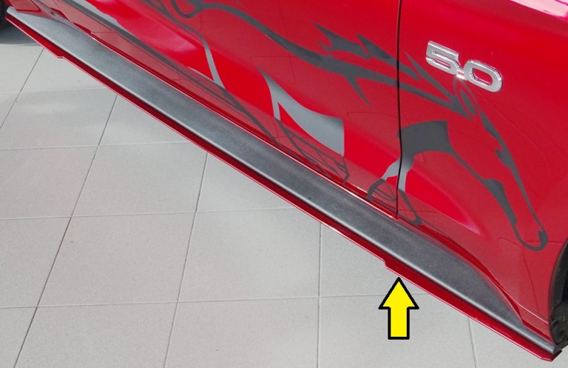 Rieger Seitenschwelleransatz Ford Mustang 6 (LAE) 11.14-07.17 (bis Facelift) - 34252