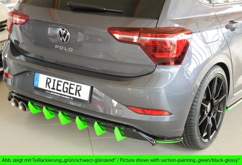 Preview: Rieger Heckeinsatz VW Polo AW GTI 06.21- (ab Facelift) - 47225