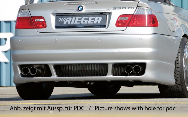 Rieger Heckschürze BMW 3er E46 02.02- (ab Facelift) - 50232