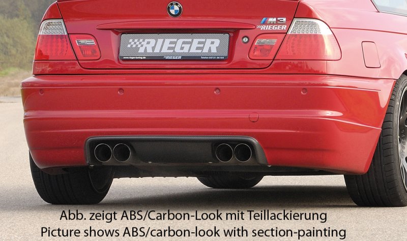 Rieger Heckschürzenansatz BMW 3er E46 M3 06.00- - 50242