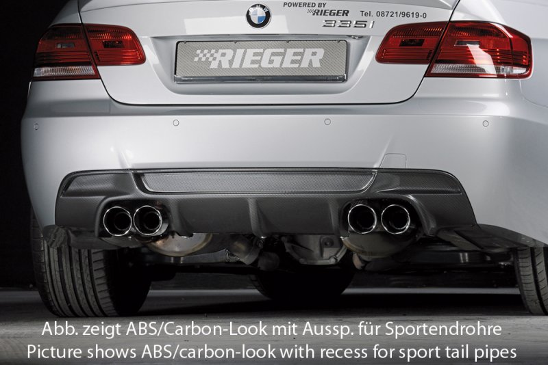 Rieger Heckeinsatz BMW 3er E92 03.10- (ab Facelift) LCI - 53460