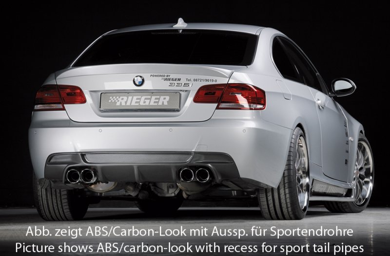 Rieger Heckeinsatz BMW 3er E92 03.10- (ab Facelift) LCI - 53460