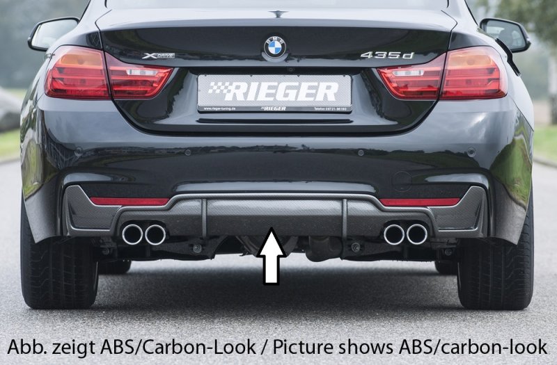 Rieger Heckeinsatz BMW 4er F32 (3C) 07.15- (ab Facelift) LCI - 53480