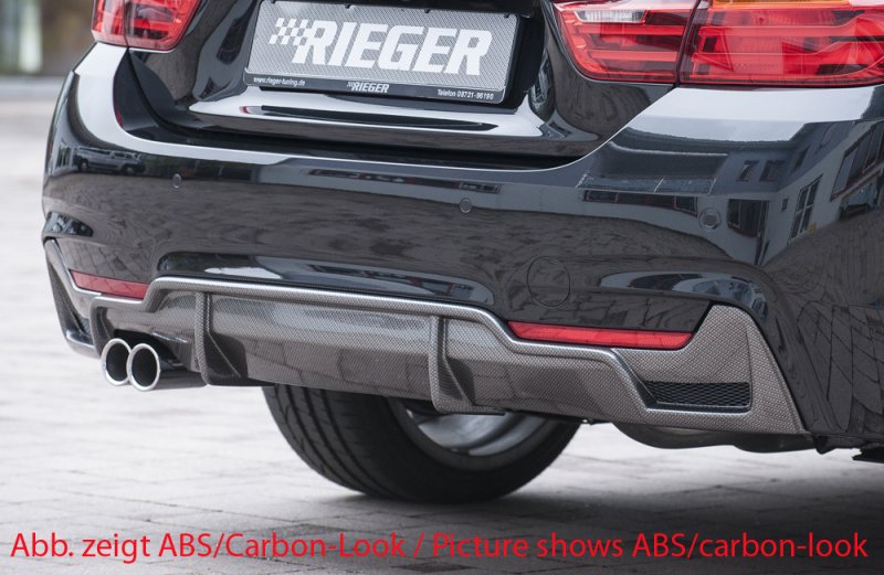 Rieger Heckeinsatz BMW 4er F32 (3C) 07.15- (ab Facelift) LCI - 53487