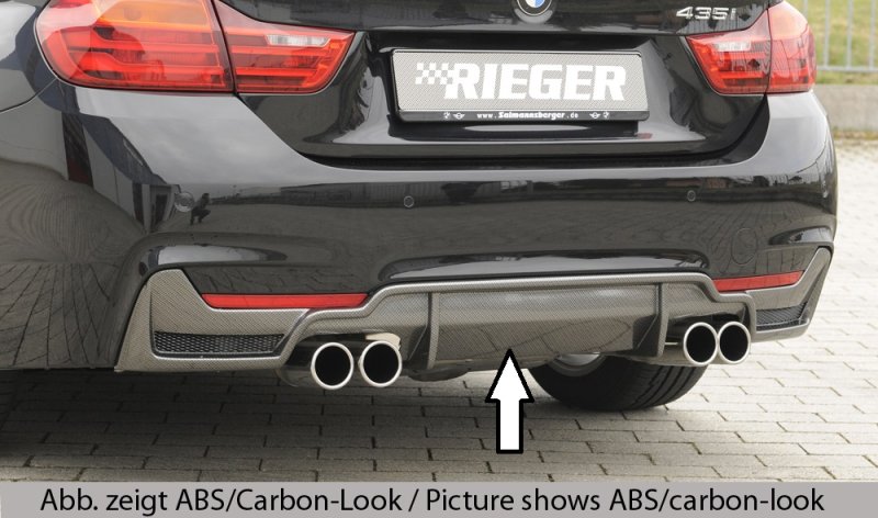 Rieger Heckeinsatz BMW 4er F32 (3C) 07.15- (ab Facelift) LCI - 53489