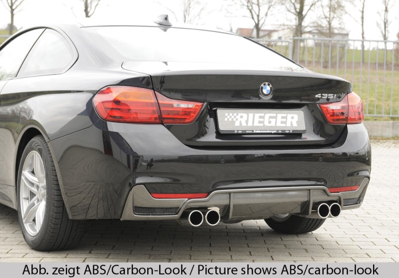 Rieger Heckeinsatz BMW 4er F32 (3C) 07.15- (ab Facelift) LCI - 53489
