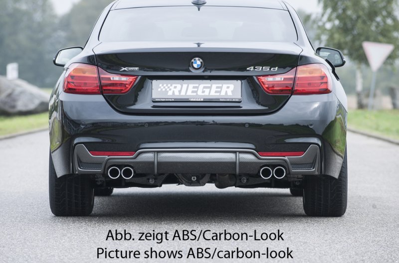 Rieger Heckeinsatz Carbon BMW 4er F32 (3C) 07.15- (ab Facelift) LCI - 53490