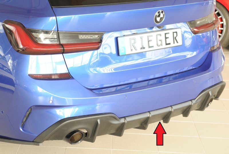 Rieger Heckeinsatz (für Fzg. mit AHK) BMW 3er G20 (G3L) 03.19- - 53504