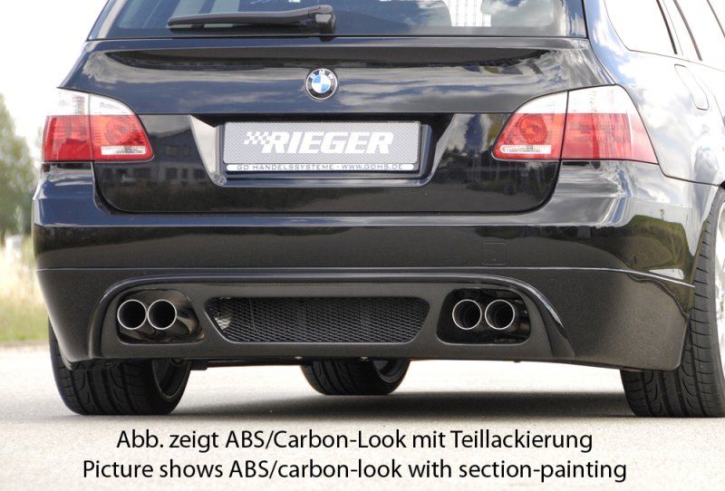 Rieger Heckschürzenansatz BMW 5er E61 -08 (bis Facelift) - 53617
