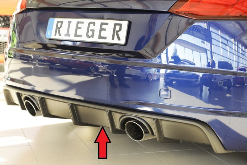 Rieger Heckeinsatz Audi TT (8J-FV/8S) 07.14-08.18 (bis Facelift) - 55175