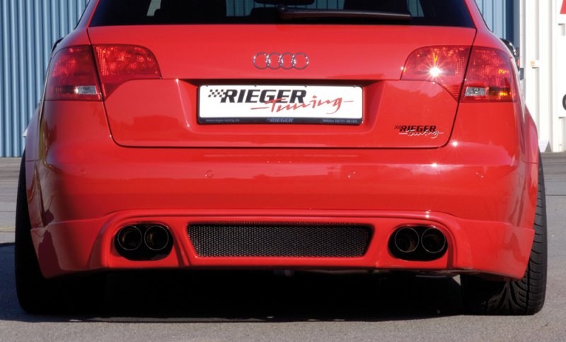 Rieger Heckschürzenansatz Audi A4 (8E) Typ B7 11.04- (ab Facelift) - 55226
