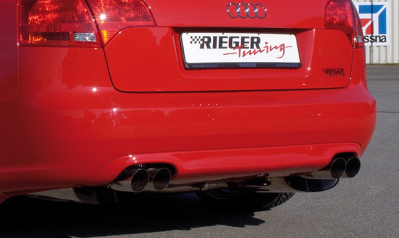 Rieger Heckeinsatz Audi A4 (8E) Typ B7 11.04- (ab Facelift) - 55227