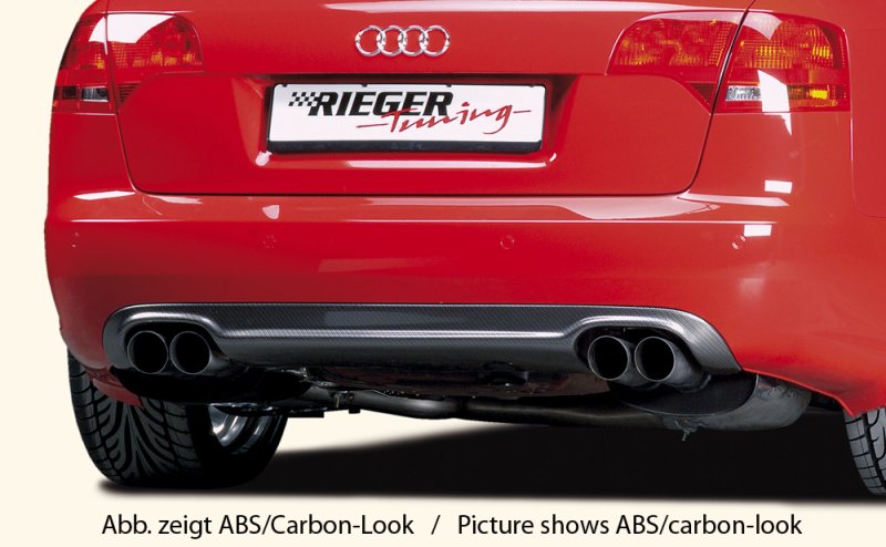 Rieger Heckeinsatz Audi A4 (8E) Typ B7 11.04- (ab Facelift) - 55227