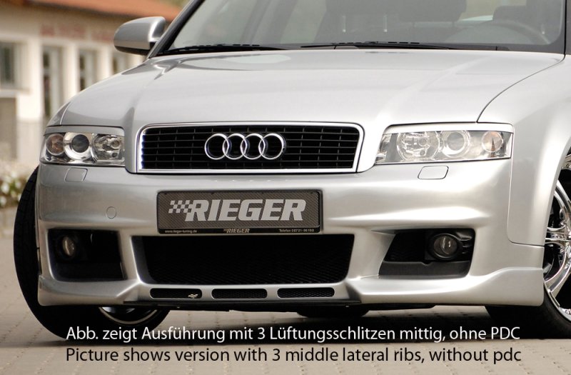 Rieger Spoilerstoßstange neues Design Audi A4 (8E) Typ B6 11.00-10.04 - 55252