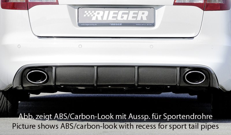 Rieger Heckeinsatz Audi A6 (4F) 10.08-08.11 (ab Facelift) - 55334