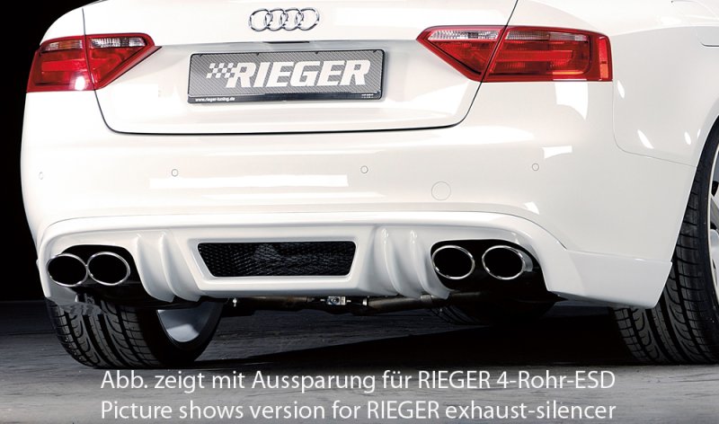 Rieger Heckschürzenansatz Audi A5 (B8/B81) 06.07-07.11 (bis Facelift) - 55400