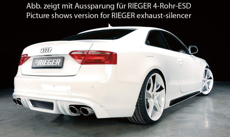 Rieger Heckschürzenansatz Audi A5 (B8/B81) 06.07-07.11 (bis Facelift) - 55400