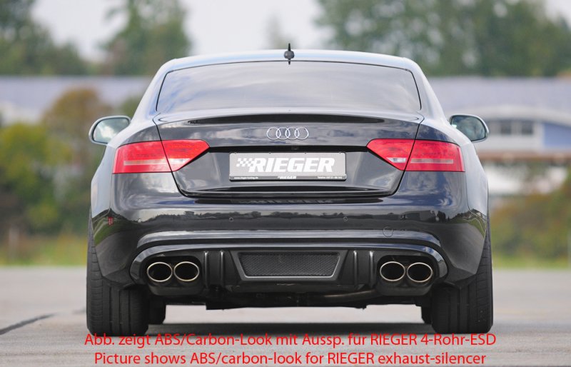 Rieger Heckeinsatz Audi A5 (B8/B81) 06.07-07.11 (bis Facelift) - 55414