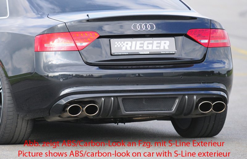 Rieger Heckeinsatz Audi A5 (B8/B81) 06.07-07.11 (bis Facelift) - 55416